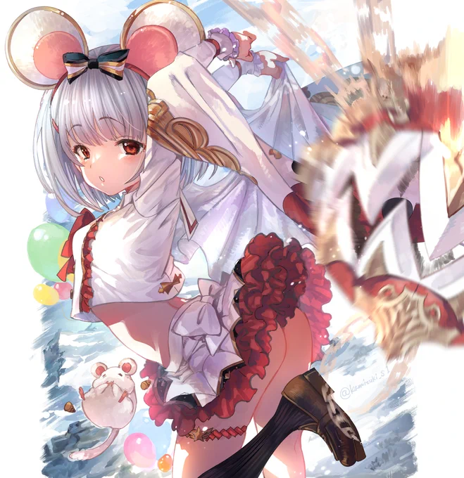 今回も闇古戦場がんばったビカラ🐭
 #グラブル 