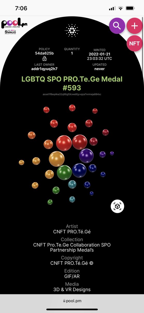 🚨<a href="/LGBTQstakepool/">🌈LGBTQ stakepool</a> #cnft 3D #AR
Non-profit

Be an ally in the #CardanoADA #CardanoCommunity &amp; support #LGBTQIA+community

@cNFThubs is a safe place for #LGBTQIAvisibility + raising awareness on #cardano 💕🌈

<a href="/StakeWithPride/">Stake with Pride 🌈 Midnight + Cardano</a> <a href="/LGBTQstakepool/">🌈LGBTQ stakepool</a> @GlitchOfMind <a href="/Blaise_21/">Blue</a> <a href="/bigezdaddy2017/">Alfred Moesker</a>