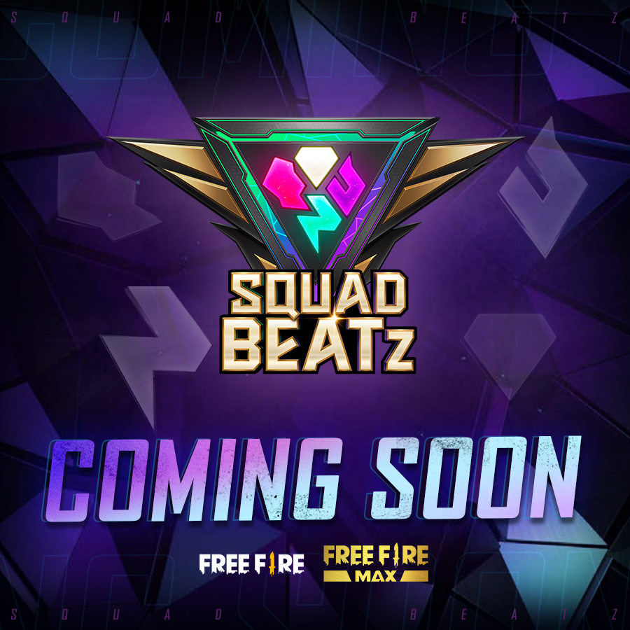 A new event will be kicking off this week! Groove to the rhythm and kick it with Squad Beatz! 🎧 Coming soon. 💥 #SquadBeatz #FreeFire #FreeFireIndia #IndiaKaBattleRoyale #Booyah