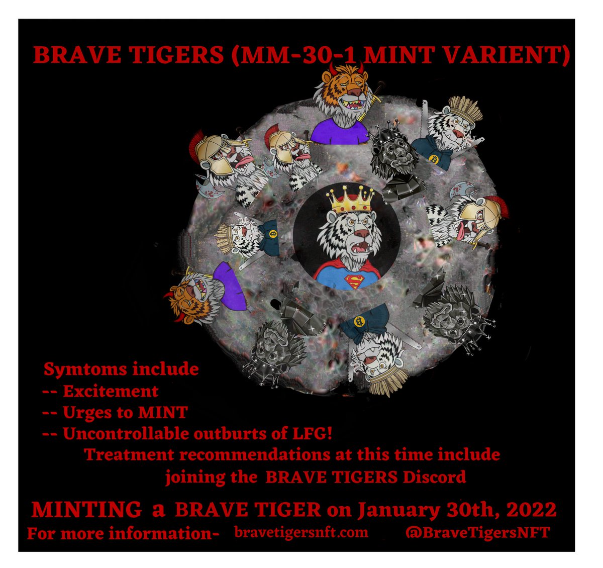 THIS VARIENT IS GONNA BE VIRAL ALL OVER THE WORLD! 
<a href="/BraveTigersNFT/">Brave Tigers NFT</a> 
#BraveTigers #NFT #MemeContest
