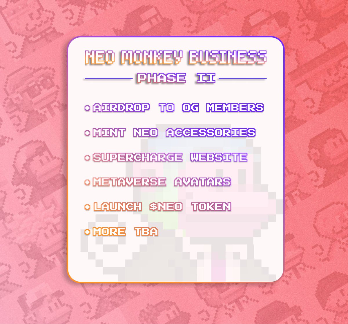 NEO MONKEY BUSINESS | SOLD OUT tweet media