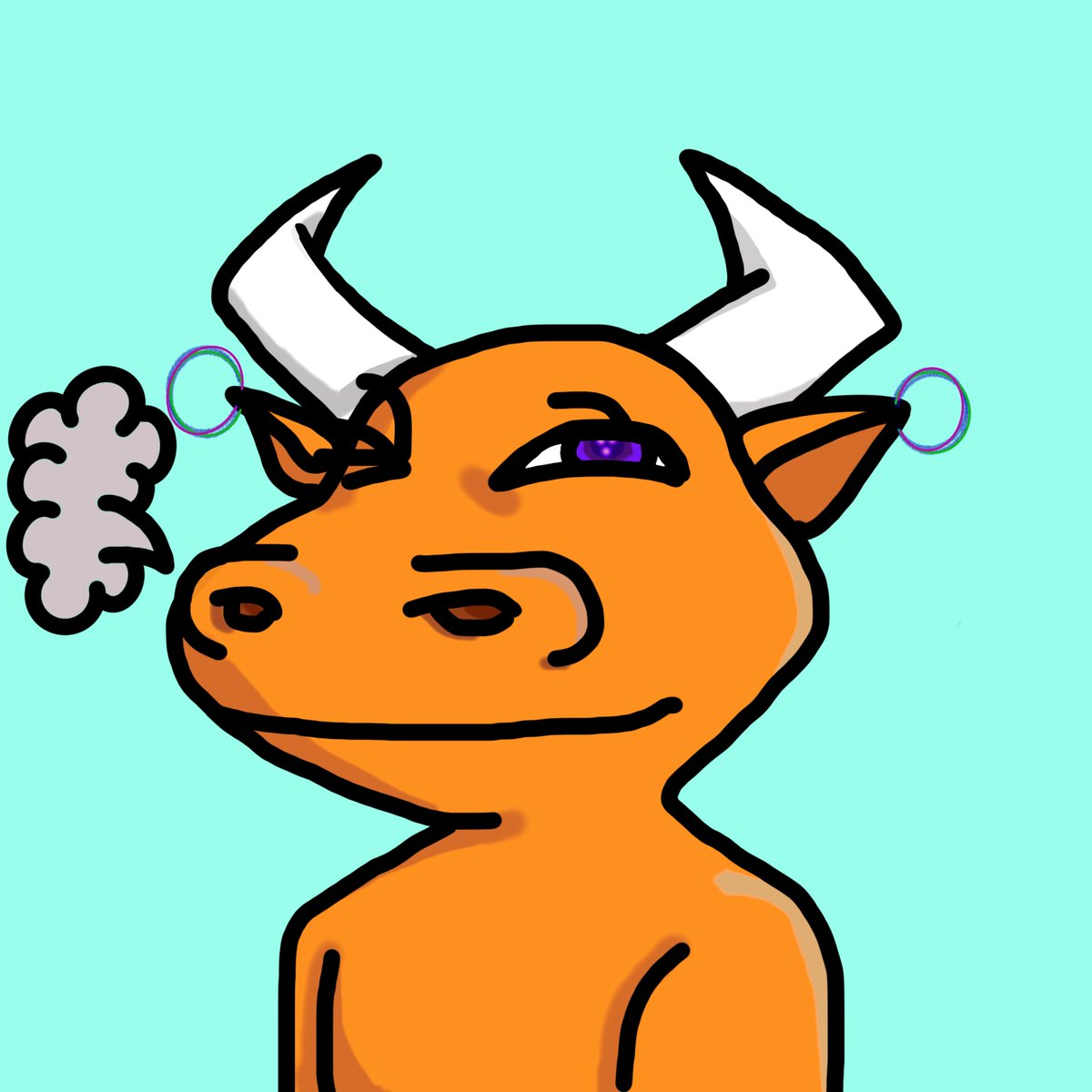 DyGenz's tweet photo. GenZodian Ox #4, fire color, with earrings. Snorting at the markets 📉📉📉

https://t.co/VGyB8TAfIF

#SolSeaNFT #SOLSEA #SolanaNFTs #Solana #NFTs #NFTartist #NFTProject #NFTCollection #NFTcollections https://t.co/2bEKfkUU5B