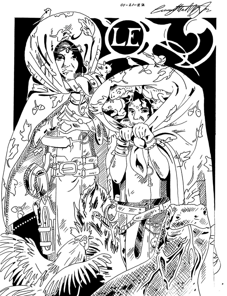 TheWroughtComic's tweet photo. My kids can be crazy at times. I took a picture of them playing and redrew them as fantasy characters.
#art #fantasy #fantasyart #artwork #ink #animals #magic #magical #childhood #imagination https://t.co/5Mfbqd45rn