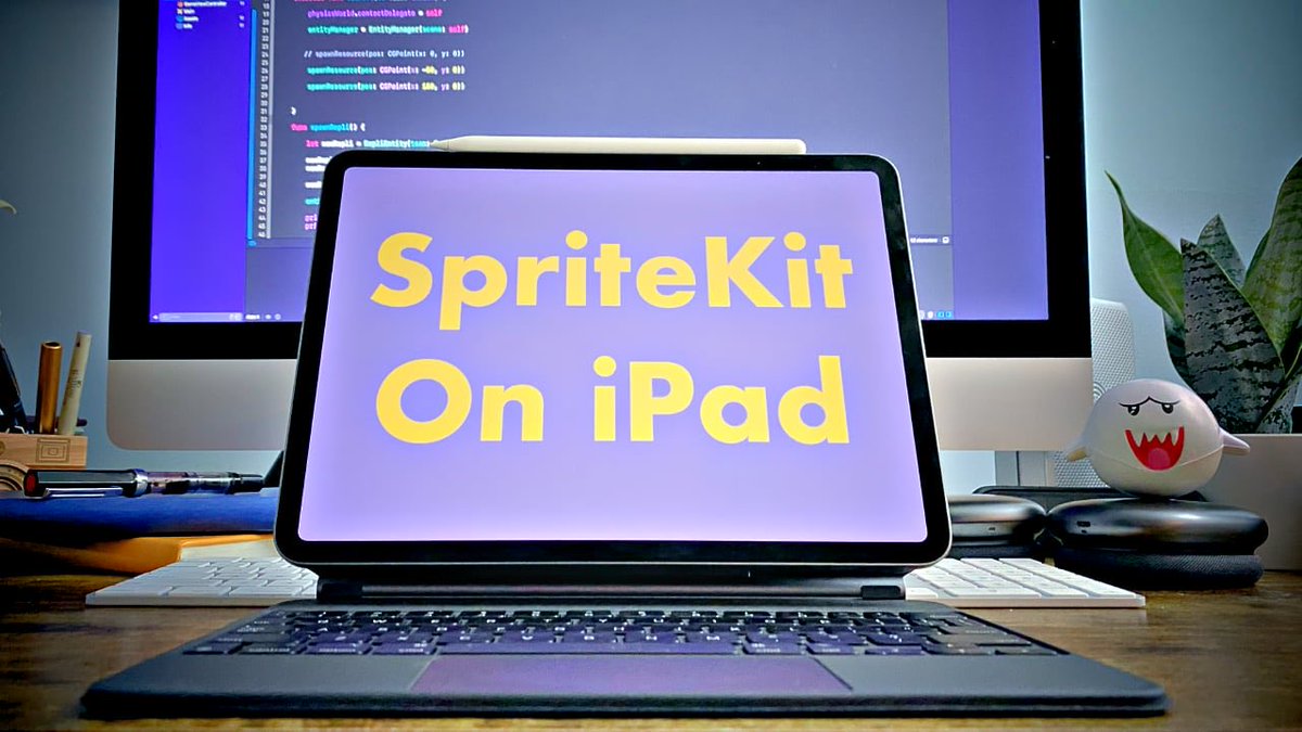 JohnDavTweets's tweet image. NEW VIDEO 👉🏻 youtu.be/s8Gm7MJ_9B8
#SpriteKit on an #iPad using #SwiftPlaygrounds! This is so much fun and I’m excited to dive in even deeper than this quick look next week so make sure you get subscribed to the channel so you don’t miss out. #indiedev #gamedev #indiegames