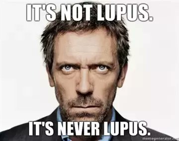 SnuggleMeStupid's tweet photo. IT WAS LUPUS! Give me back 2 months of my life 😭 @hughlaurie https://t.co/5sSopaDi4c