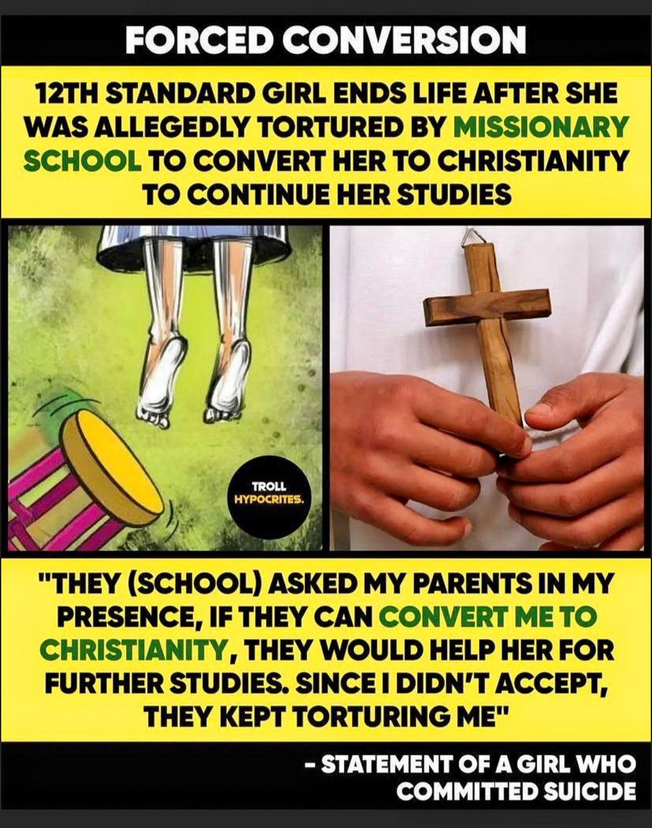 meera_kprabhu1's tweet photo. #Church_Killed_TN_HinduGirl

Justice 12th std girl 🙏

We demand take strict action against those responsible for the death of this daughter of Tamil Nadu @NCWIndia https://t.co/pdpFbjqbPI