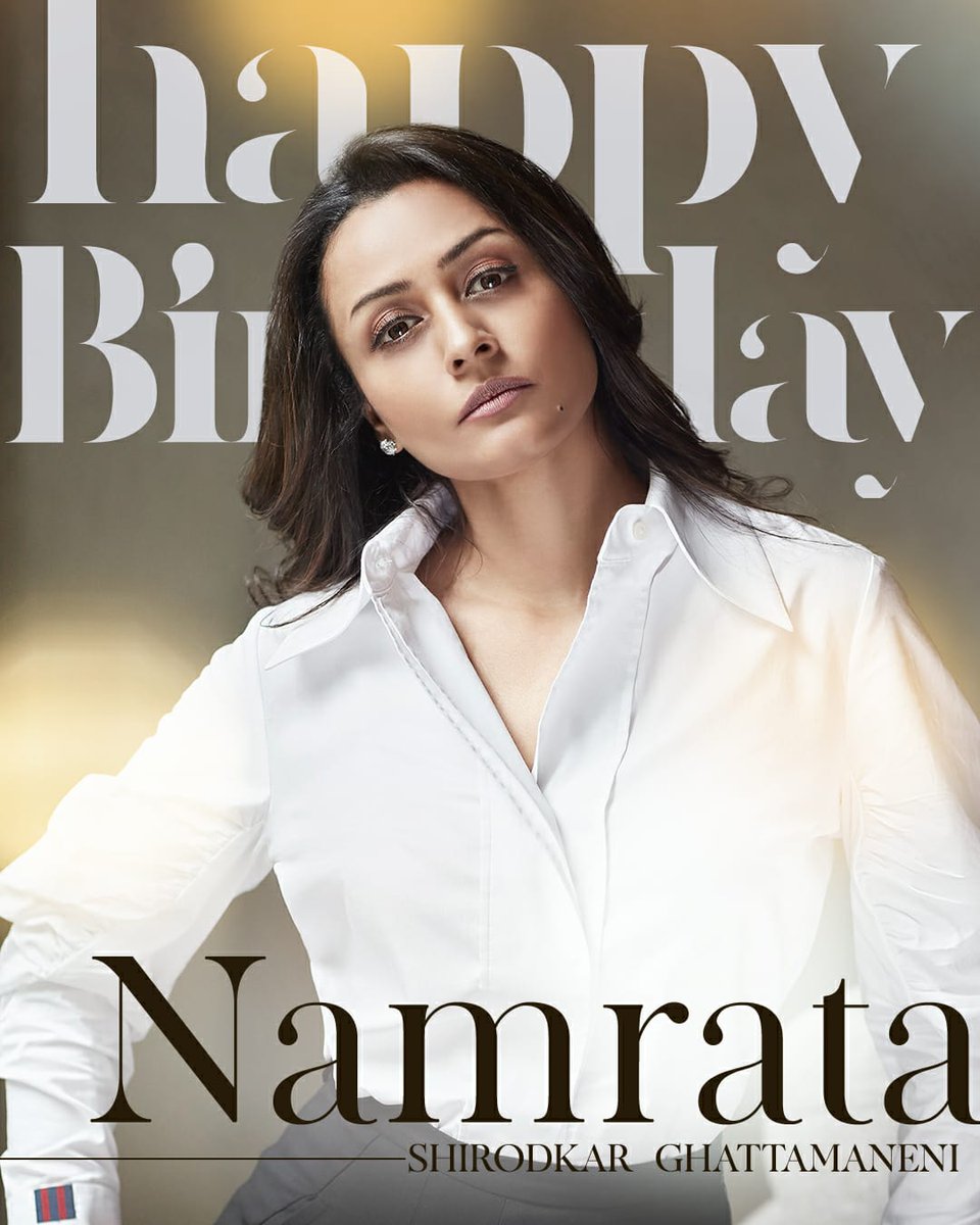 Wishing the Most Humble & Kind Hearted woman #NamrataShirodkarGhattamaneni garu a very Happy Birthday! ❤️

#HBDNamrataMahesh @urstrulyMahesh #MaheshBabu