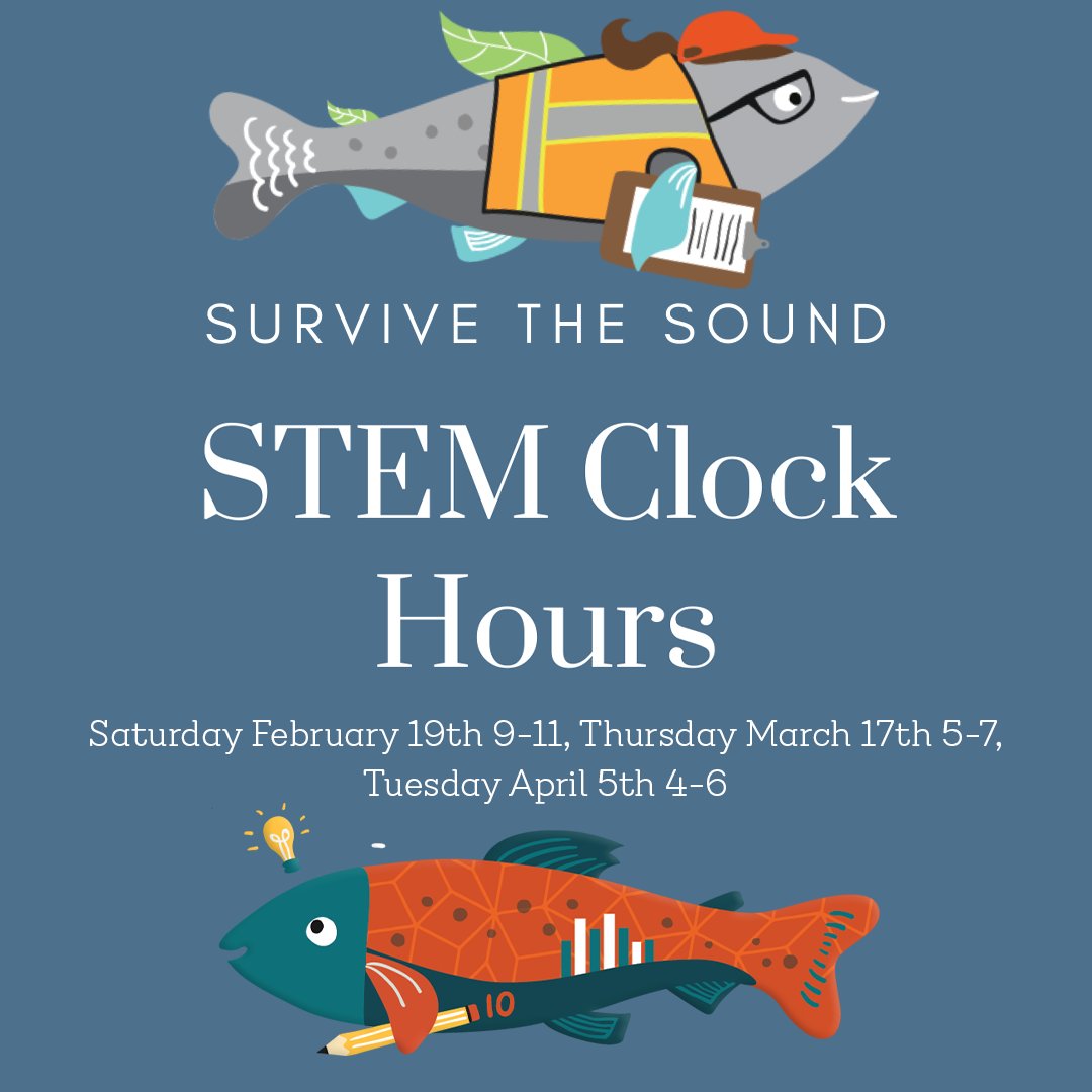 Longlivekings's tweet photo. Two more #Clockhours trainings for teachers interested in Survive The Sound coming up, March 17 an April 5! Sign up & read more details here: https://t.co/EbR31toNdD #stem #waedu https://t.co/DWc4EAcMd5