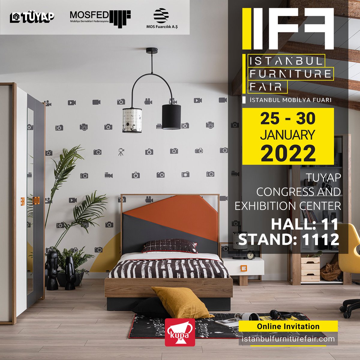KupaGenc's tweet photo. Davetlisiniz.

25-30 Ocak 2022
İstanbul Mobilya Fuarı

Salon: 11
Stand: 1112

Tüyap Kongre ve Fuar Merkezi / İSTANBUL

.
.
.
https://t.co/F1hHtN622l
#kupa #kupagençodası #çocukodası #tüyap #fair #istanbul #invite #2022 https://t.co/XKdTuthJzF