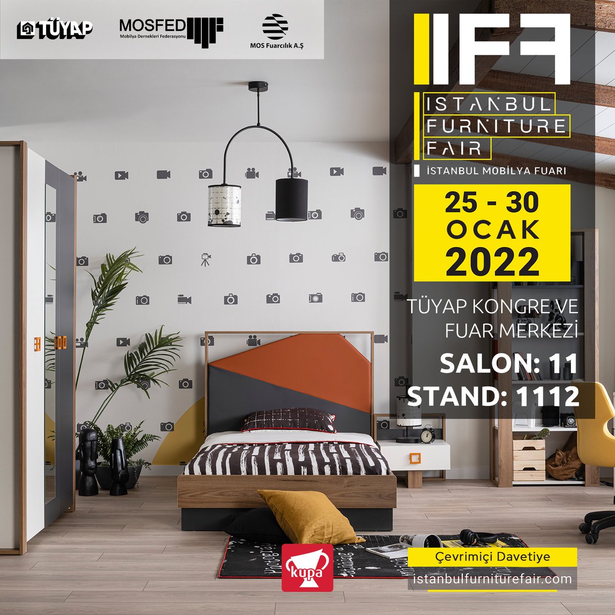 KupaGenc's tweet photo. Davetlisiniz.

25-30 Ocak 2022
İstanbul Mobilya Fuarı

Salon: 11
Stand: 1112

Tüyap Kongre ve Fuar Merkezi / İSTANBUL

.
.
.
https://t.co/F1hHtN622l
#kupa #kupagençodası #çocukodası #tüyap #fair #istanbul #invite #2022 https://t.co/XKdTuthJzF