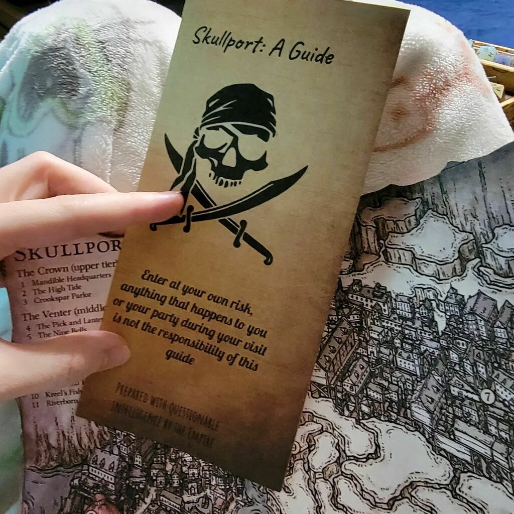 Kaptivate's tweet photo. Our D&D sessions come with props from time to time. A map and a folded brochure about the island we are visiting.
#dungeonsanddragons #funtimes #fridaywithfriends #keepitoriginal https://t.co/LJjMBxT16Y