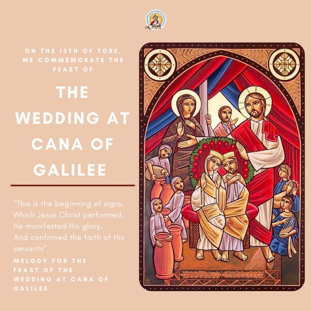 LACoptsCED's tweet photo. All the cities of Jericho, and the Mount of Olives and Jerusalem, come see this great wonder, that was made in the wedding of Cana of Galilee.
Pray to the Lord on our behalf, O bride of Christ, Saint Demiana, that He may forgive us our sins. https://t.co/eh3uiDBdTt