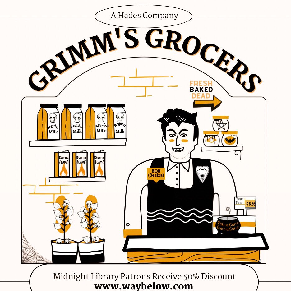 NIGHTLIBRARY's tweet photo. Shop at Grimm’s Grocers!🔥😈🔥 https://t.co/QVi7LLgpQx
