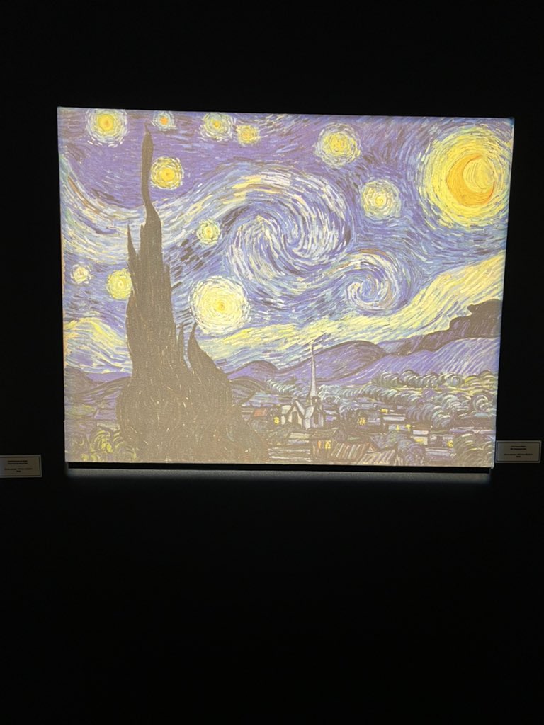 simplyyyynina's tweet photo. Took a break from the studying to enjoy date night with hubs at the Vincent Van Gogh art exhibition in Seattle! So inspiring 🥰 https://t.co/9pmDga1xGy