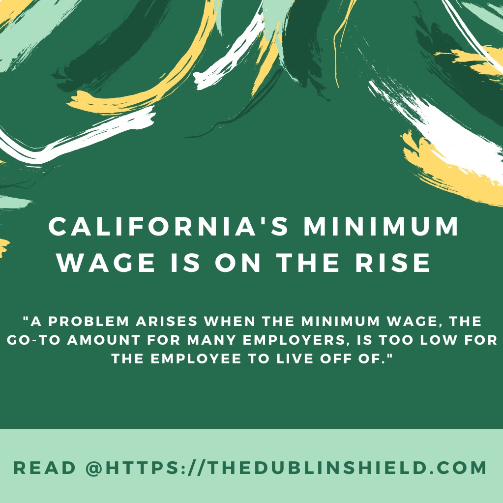 TheDublinShield's tweet photo. Read "California's Minimum Wage is on the Rise", link in bio! :) https://t.co/xcOsLXIzBM