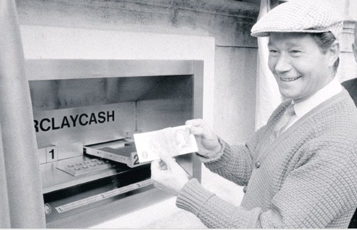 AutomacomUnilag's tweet photo. The first IOT (Internet of Things) which is a connected device to the internet was ATM (Automated Teller Machine) in 1969. Checks were exchanged for some money  at that time. 
John Shepherd Baron who invented it, got his idea from a candy vending machine. https://t.co/9Shf94l2Ut