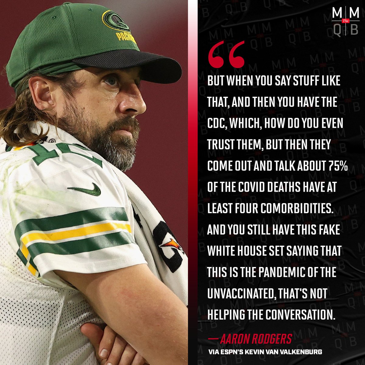 What are your thoughts on Aaron Rodgers’ comments towards President Joe Biden? 👀

(via @KVanValkenburg) 

💉: buff.ly/32raAuk