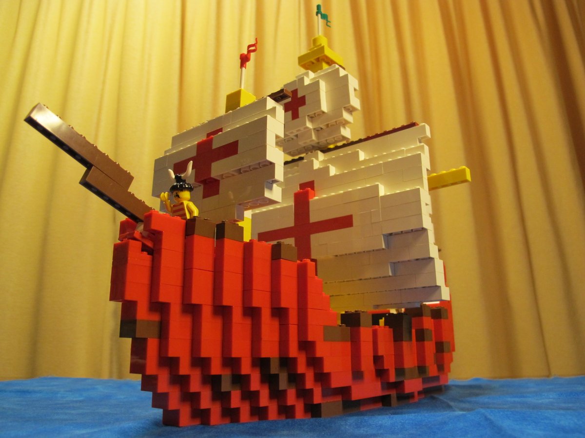 KOTOHir's tweet photo. #LEGO #sailing_ship #columbus   In 1492, Columbus' fleet, flagship of the Santa Maria, rediscovered the New World (Caribbean). https://t.co/cWfePZwA1V