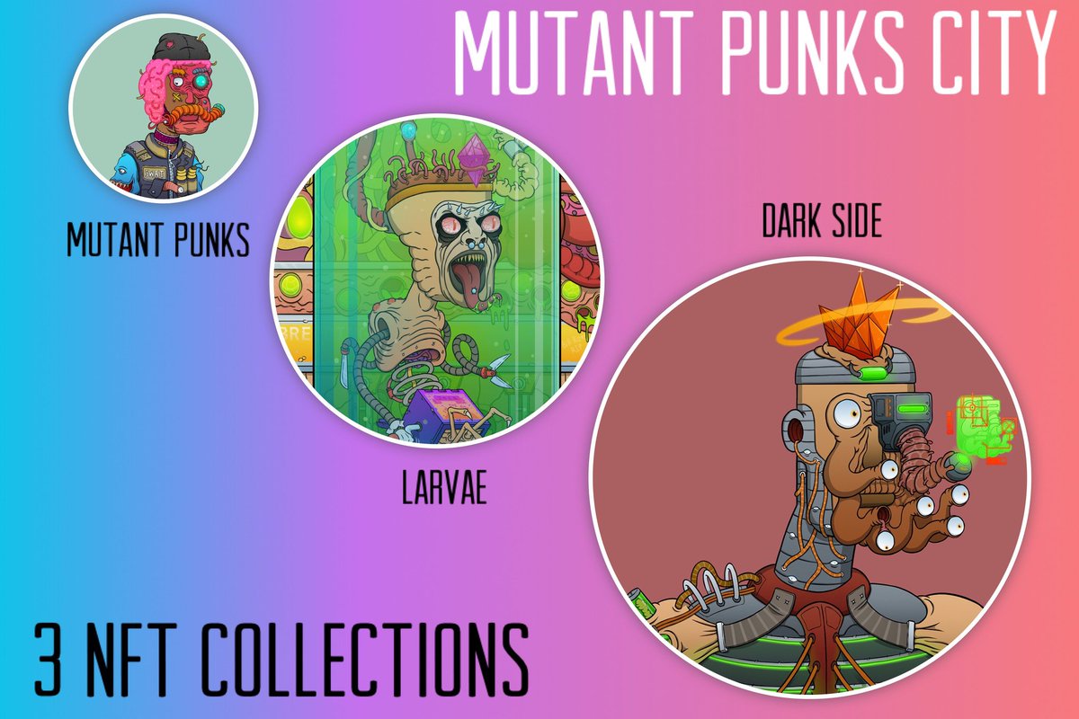 proffesoricarus's tweet photo. Less than 24 hours to mint your Larvae from Mutant Punks City for holding your Mutant Punks! We appreciate our long term holders. Dont miss out on your Larvae doubling the amount of $MUTA your Mutant Punks produce! @mutantpunks
https://t.co/zjCZ9o61nw
https://t.co/ZVjl4Hn1PE https://t.co/Uzfsruqltd
