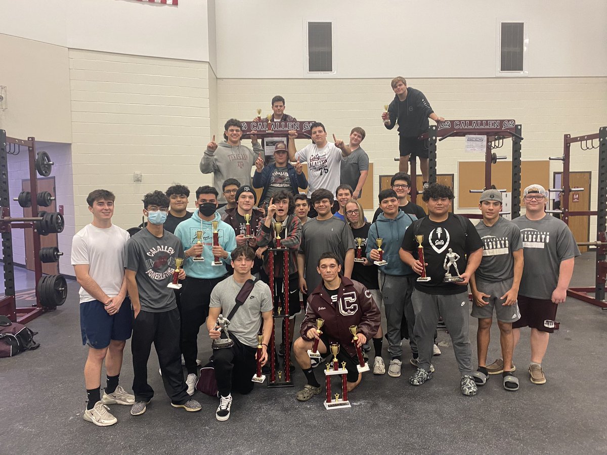 CHSPowerlifting's tweet photo. Calallen boys take 1st at our own Asa Chambless Classic. https://t.co/uglqOWrRJE