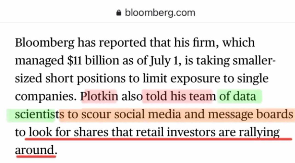 unusual_whales's tweet photo. Remember, hedge funds are watching retail now.

We are powerful.

The game has just started. https://t.co/oQpypUvA6T