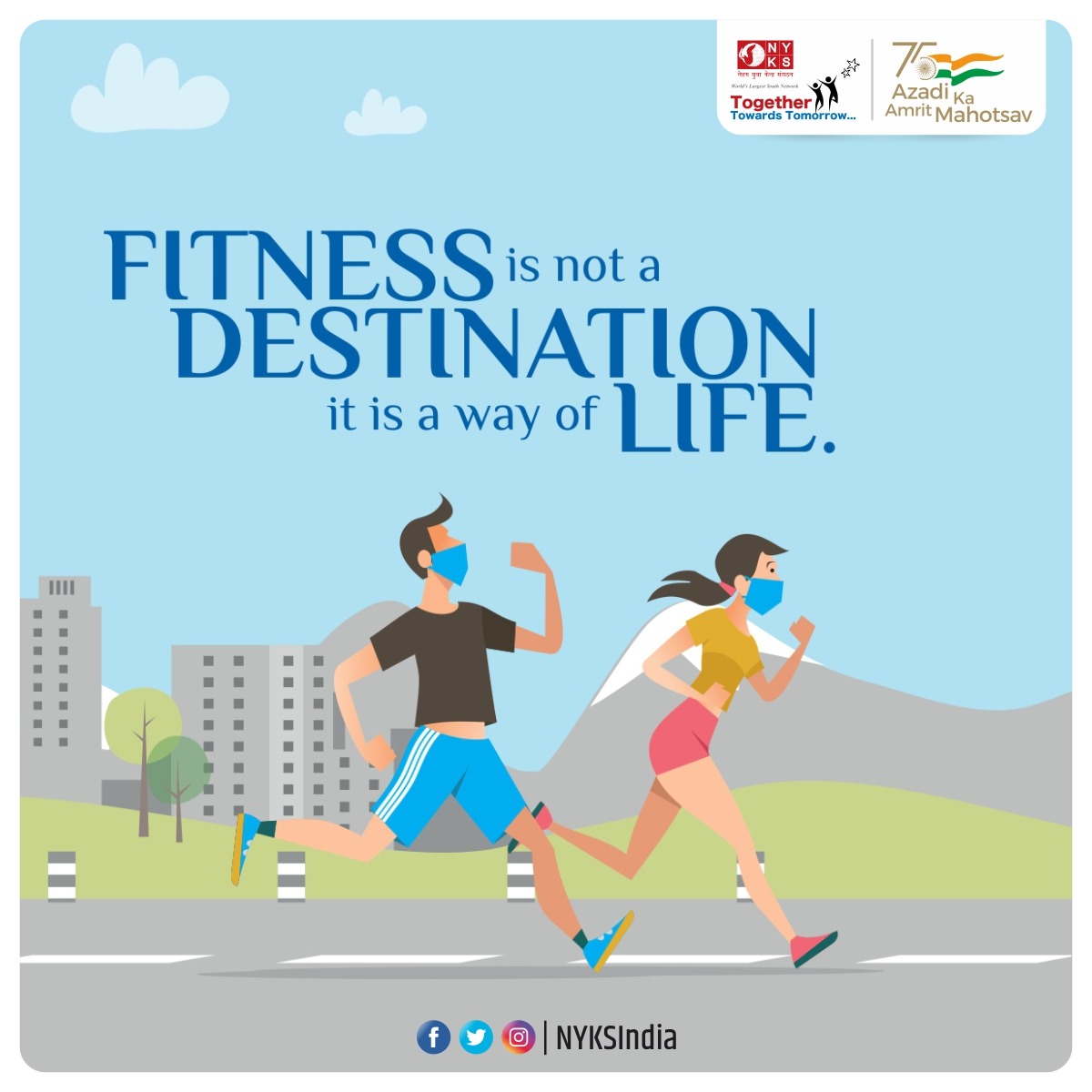 MYBharatHQ's tweet photo. Fitness is a way of lifestyle,
not a destination.
#Fitness #Lifestyle #WeekendLifestyle #healthylifestyle #weekendmotivation https://t.co/xWOUOGYeg6