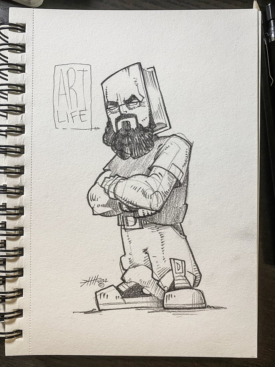 “Sketchy”
Another sketch for #TheSketchyverse 

There’s something about sketching on real paper with real pencils. 

#NFT collection on #Elrond 
behance.net/gallery/125288… 

growing slowly with a drop every month
 #ElrondStrong #ElrondNFT #NFT #Sketchys #eGLD #4c195d