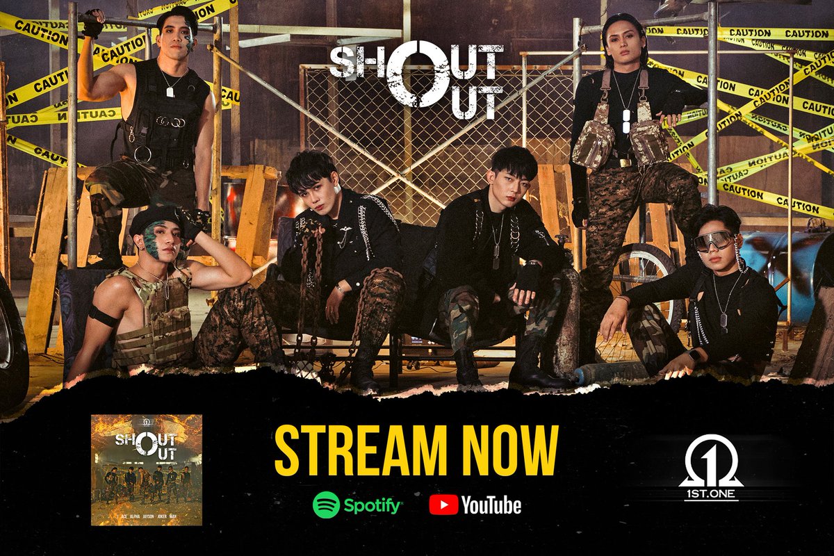 1stoneOfficial's tweet photo. STREAM NOW! Available in spotify
🔗: https://t.co/vCvCLNrZH7

1STONE's OFFICIAL COMEBACK M/V "Shout Out" is over 1.3 Million Views, THANK YOU! 

WATCH HERE!
🔗: https://t.co/Xa1arxqjs4

SHOUTOUT MV IS OUT NOW
#1STONESHOUTOUT https://t.co/ehF0CU5giv