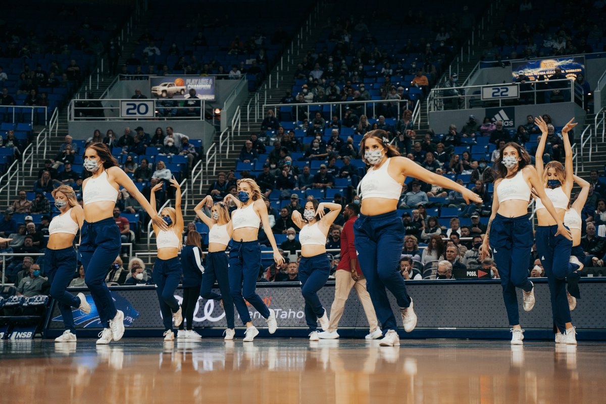 NevadaWolfPack's tweet photo. .@NevadaCheer rocking tonight!💃

#BattleBorn https://t.co/uq4boGvuUq