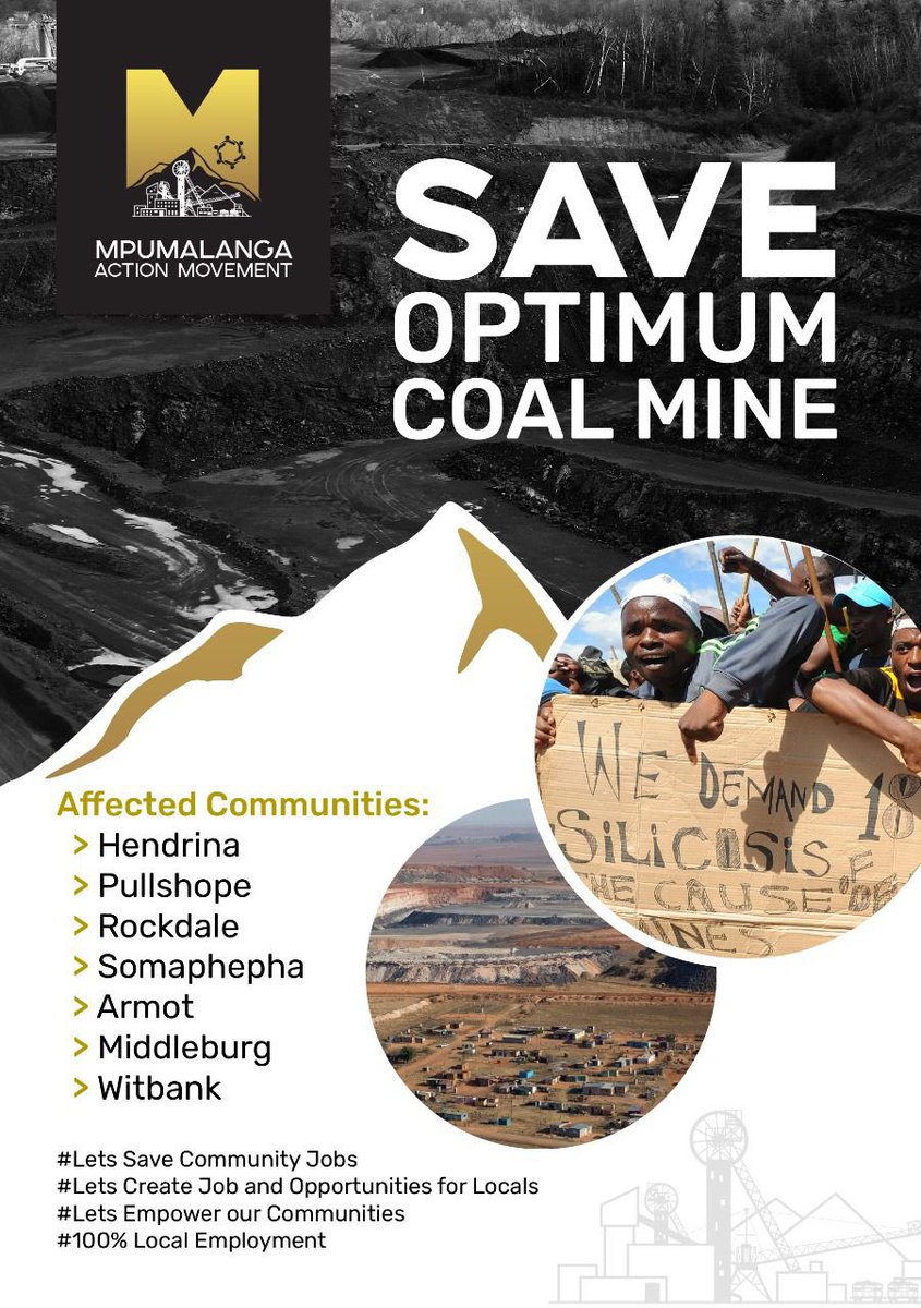 RT @IamVuvu710_: It’s bad enough life with the pandemic let’s kindly save coal optimum mine #LetsSaveCommunityJobs https://t.co/tV515YGfkw