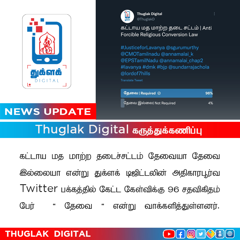 ThuglakD's tweet photo. #JusticeforLavanya #ThuglakDigital #Thuglak https://t.co/Hr7o8MZTBs