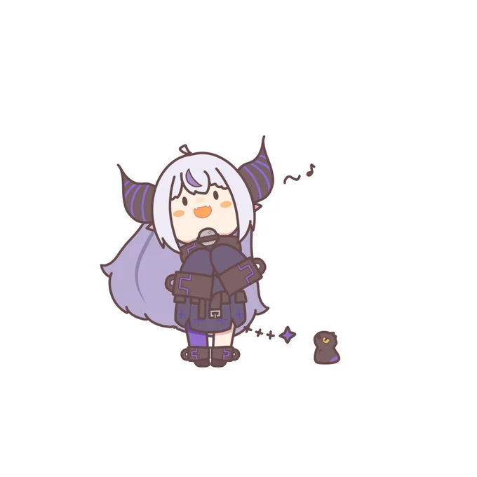 ラプちゃんのお歌、永遠に可愛いからホント好き
 #Laplus_Artdesu 