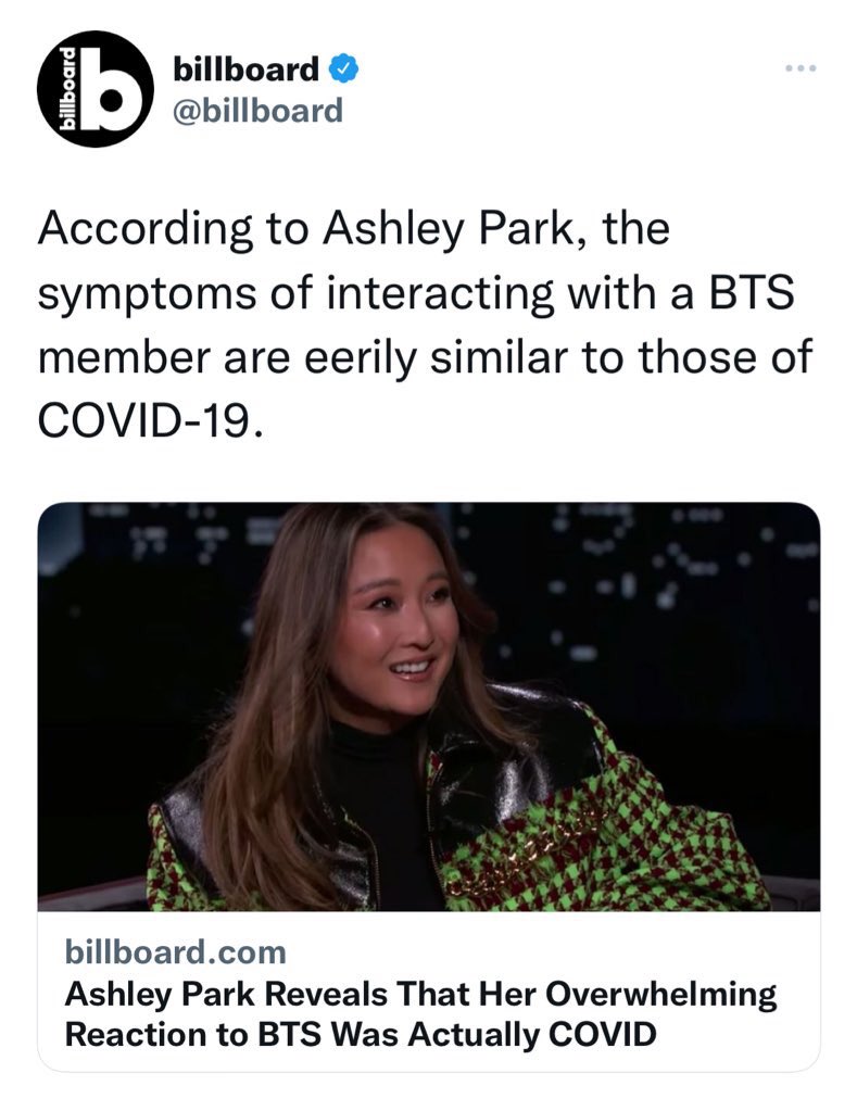 BTSPressData's tweet photo. Racism is not humor. Racism is not a headline. @jimmykimmel and @billboard’s actions perpetuate the hate and xenophobia Asians have experienced throughout the COVID pandemic. They owe BTS, Ashley Park, and the Asian community an apology. https://t.co/WSKnccNIBa