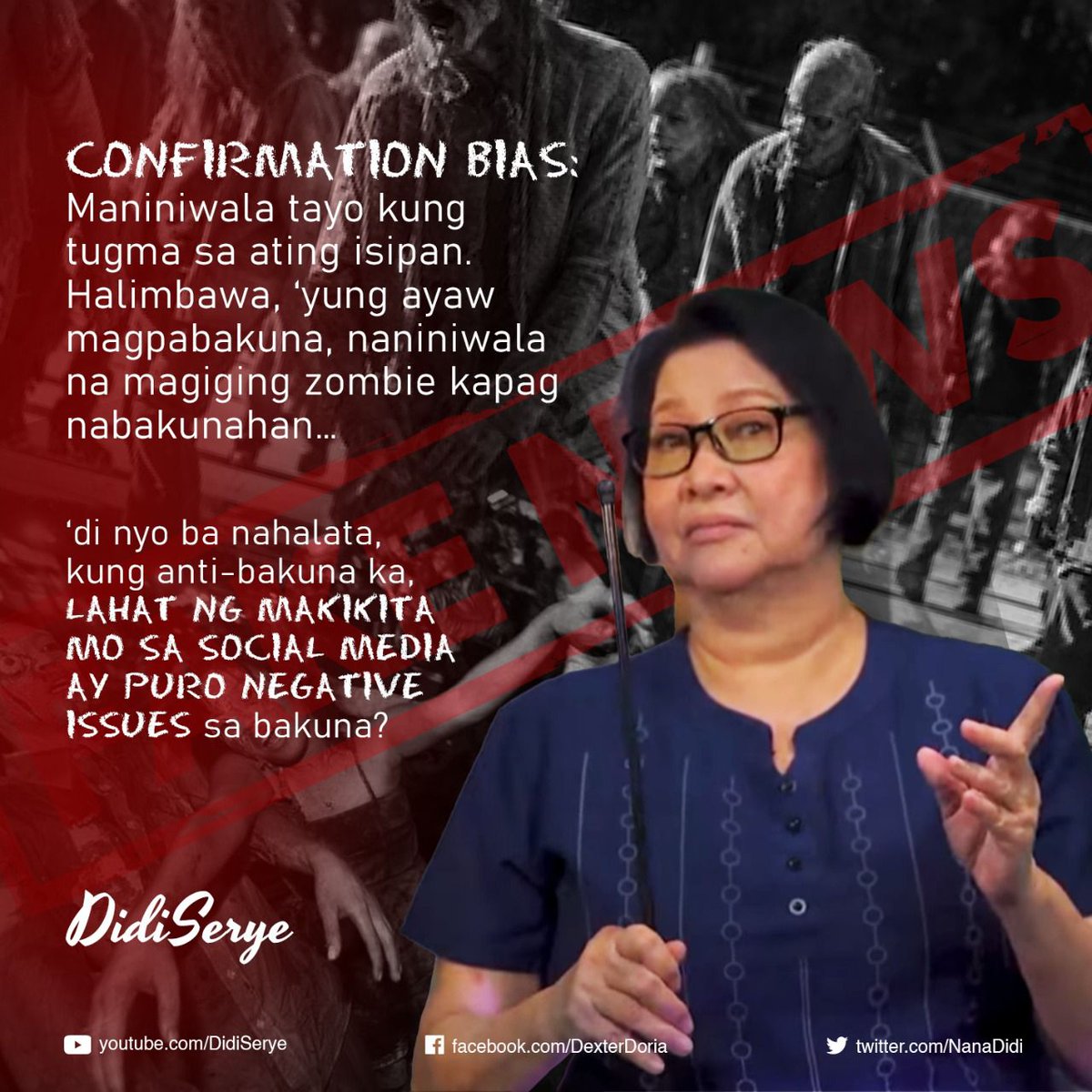DexDoria's tweet photo. Tayong mga Pinoy, kung minsan, yung gusto lang nating marinig ang pinapakinggan at pinapaniwalaan. 🤔

Laging buksan ang isipan lalo na sa katotohanan. 

Kaya naman, let our response be, hindi paninira ang pagsasabi ng totoo. 

#DidiSerye https://t.co/wRl6uuB4wy