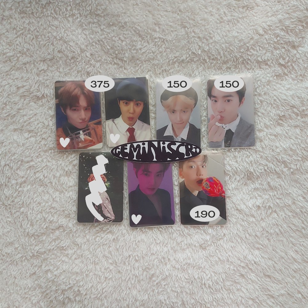 geminiscrt's tweet photo. ꒰ #gesells ꒱
🛒 exo suho bbh mini qs
𓏳 prices on photo + lsf
𓏳 🤍 = set , 2 pcs not clean ( backings )
𓏳 2 + pcs ( not set ) = free toploader
𓏳 read pinned before u transact
— mine / dm to claim
🏷 wts lfb exo qs suho baekhyun onhand pc photocard ph https://t.co/h8AFXr2gAj