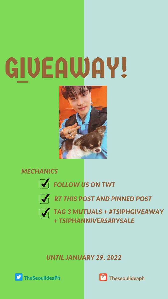 TheSeoulIdeaPh's tweet photo. #TSIPHGiveaway 

Giveaway Part 2🎁

NCT 127 Sticker - Taeil Puppy Photocard 

Follow the mechanics below!!
Until January 29, 2022 only!! https://t.co/VeWMqqlZNY