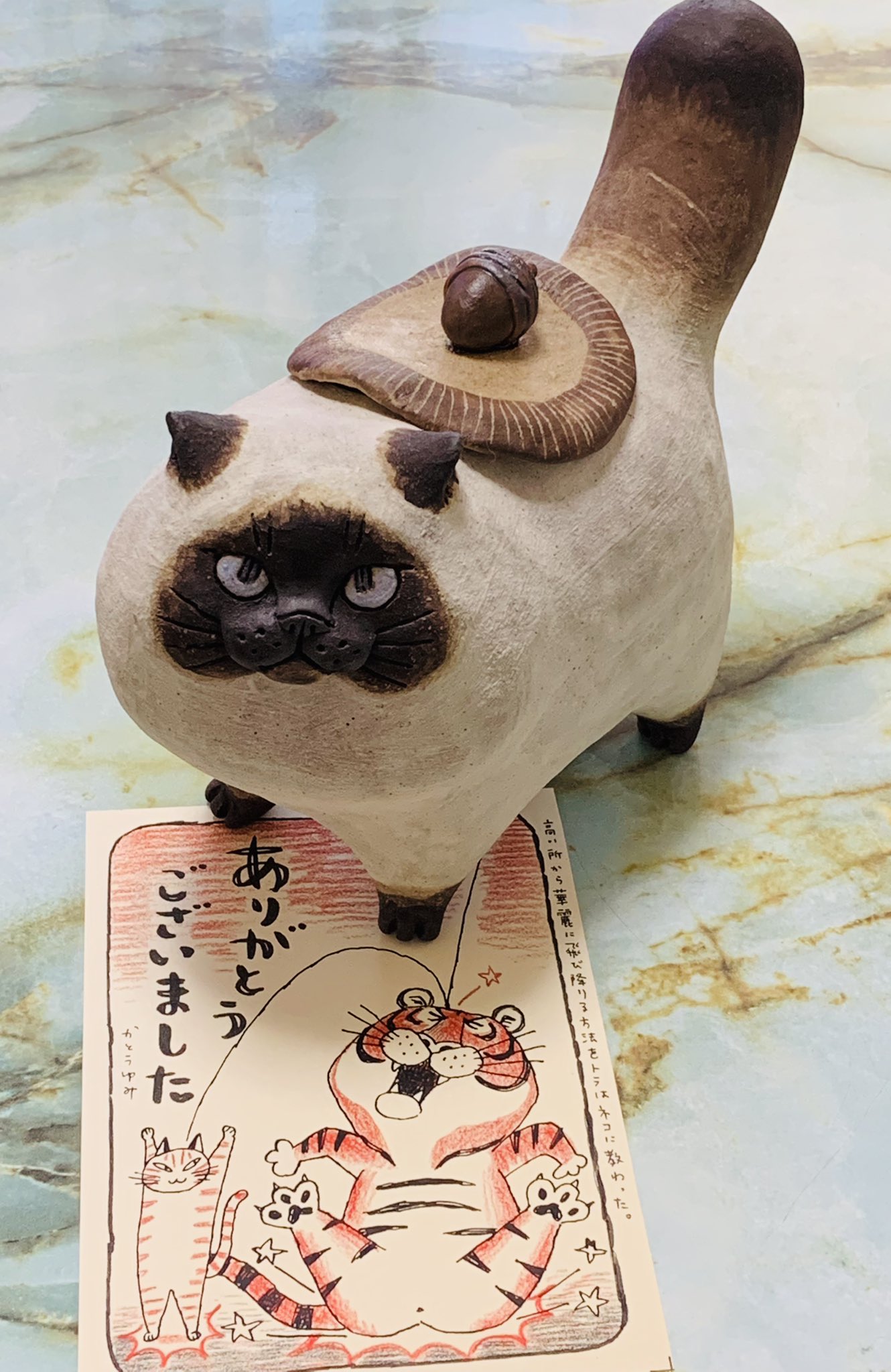 最終お値下 かとうゆみさんのクマちゃんの置物 たまむし工房