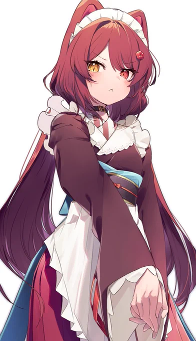 初給仕時は緊張していた戌亥(妄想)
#いぬいらすと 