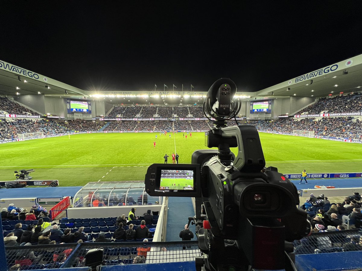 BSMMedia14's tweet photo. It was a great experience filming at Ibrox last night. Huge thanks to @RangersFC for their fantastic hospitality. One of the best @Stirling_Albion away days I’ve had! 🇦🇹⚽️🎥📺 https://t.co/aHhaqrMj8Z