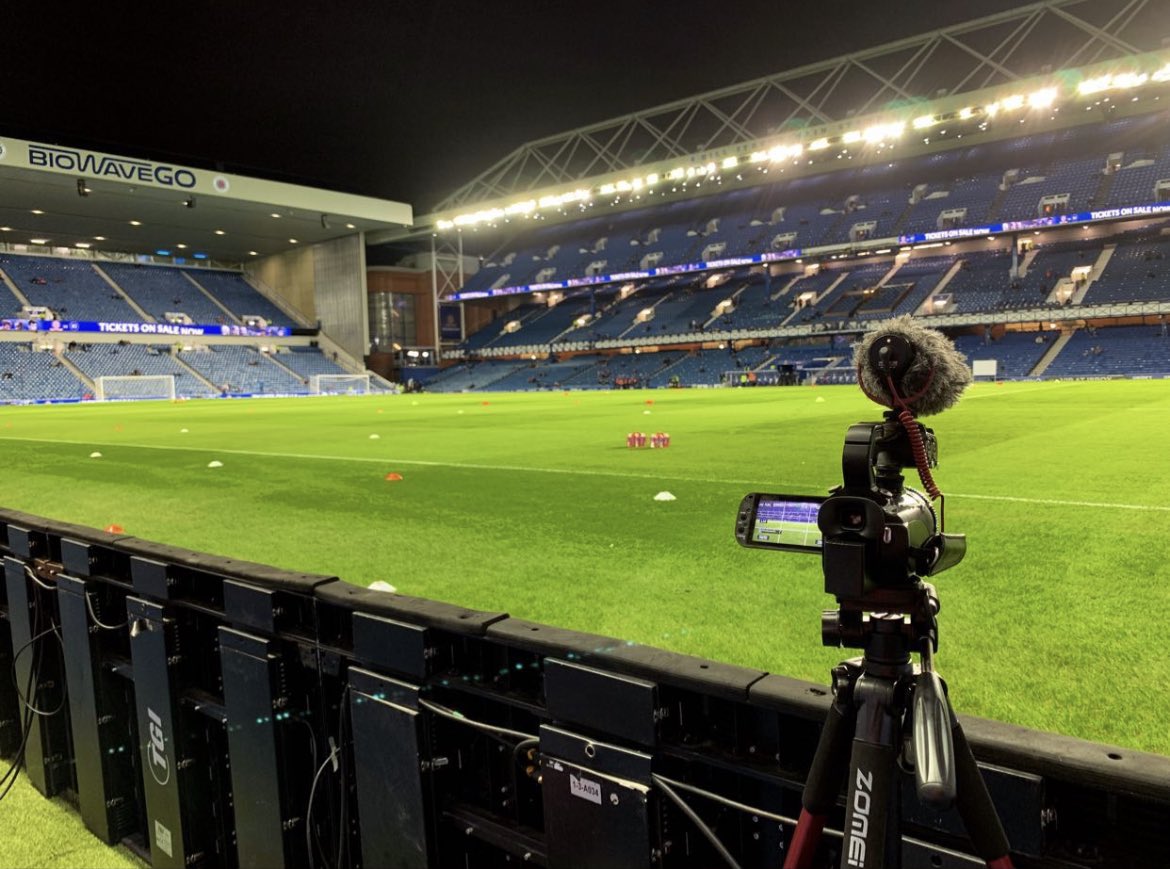 BSMMedia14's tweet photo. It was a great experience filming at Ibrox last night. Huge thanks to @RangersFC for their fantastic hospitality. One of the best @Stirling_Albion away days I’ve had! 🇦🇹⚽️🎥📺 https://t.co/aHhaqrMj8Z