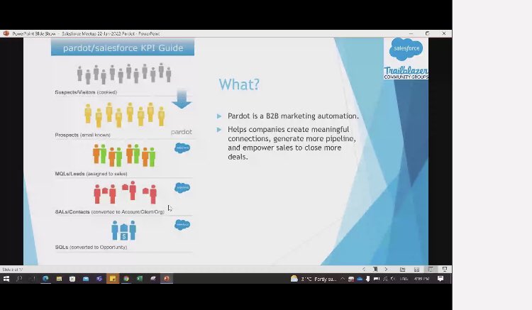 ShaliniiiGupta's tweet photo. Topic - Introduction to Pardot Live 💥 @ChennaiSFUG #ChennaiSFUG #DemandBlue @DemandBlue
#360degreecloud #360smsapp #TrailblazerCommunity https://t.co/gwYM89d0mI