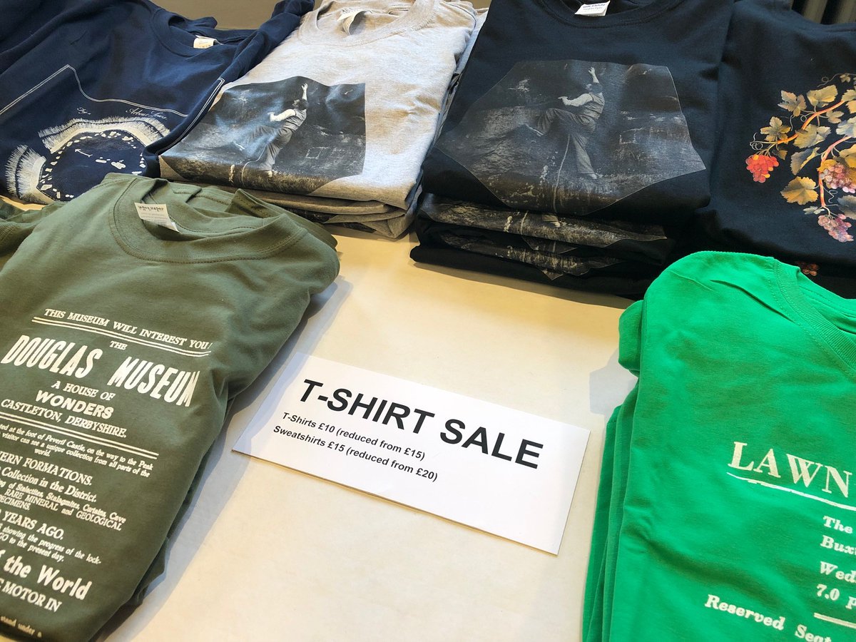 BuxtonMuseum's tweet photo. Come bag yourself a #Bargain today at the Museum with our T-Shirt #Sale!👚

With £5 off all T-shirts and jumpers, there has never been a better time to stock up on gifts for #Friends and #Family..! 🎁👕

#GiftIdeas🤔#MuseumShop #Presents✨ https://t.co/QbvKPflBwr