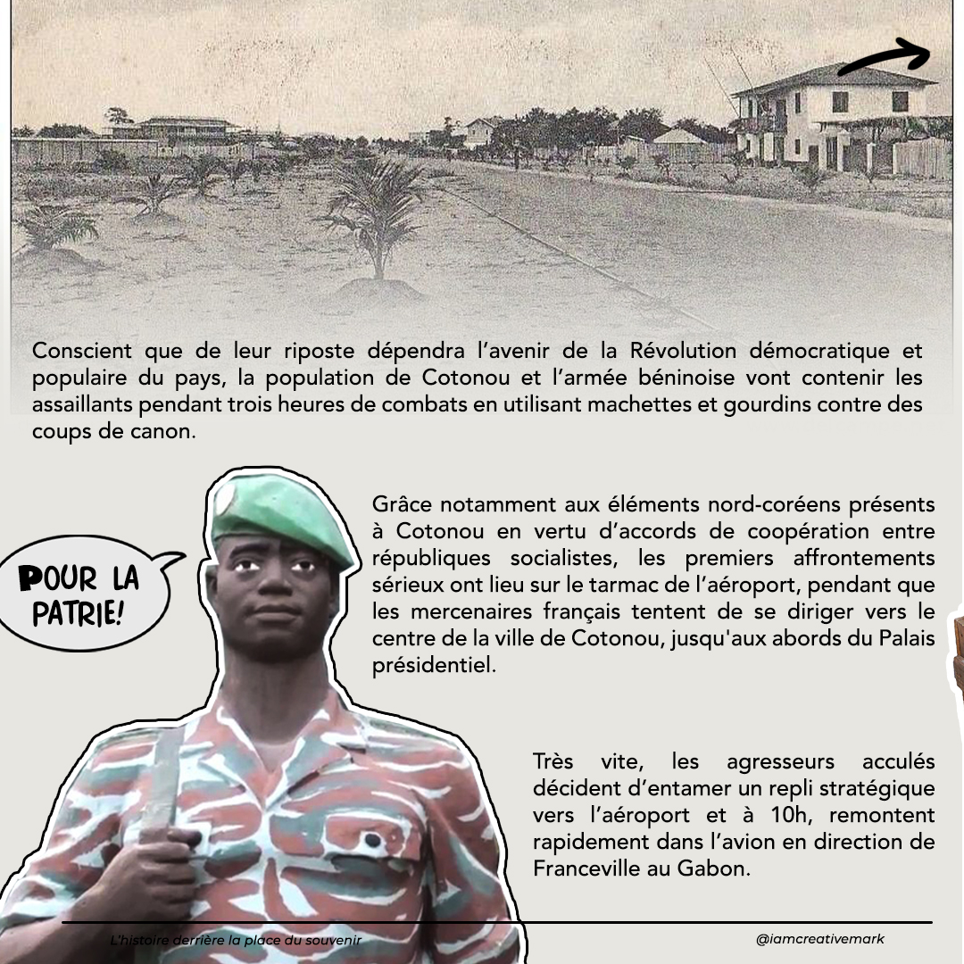 1/3 L'histoire de la place du souvenir du Bénin.
La Rénovation de la place du souvenir de Cotonou a suscité en moi, la curiosité d'en savoir plus sur l'histoire de sa construction. Une histoire très intéressante qui se perd dans le temps, que j'ai résumé en quelques images.