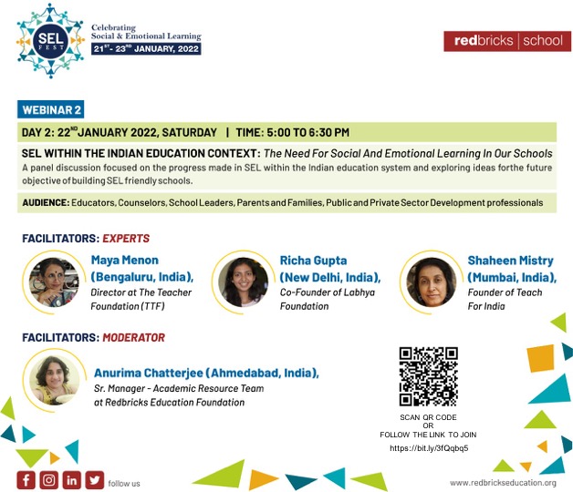 Redbricks's tweet photo. DAY 2 is here !! 🎉
Join us TODAY (22nd of January, 2022) for an insightful webinar conducted by experts from around India at 5 pm (IST)
Please find the link: https://t.co/MLtfRvRQS7 https://t.co/vbaI6CJtbC