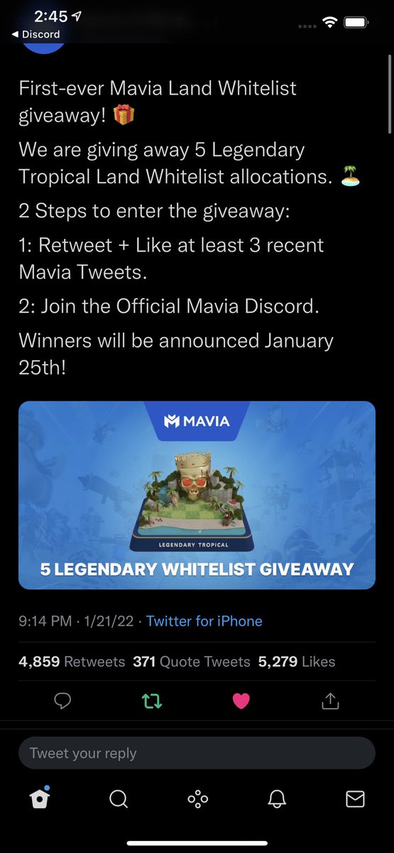 xXBeast38's tweet photo. @MaviaGame Been here in discord for a hot minute, can’t wait to see the growth and the awesome game to come👌🏽 https://t.co/2s1vOP1ruM