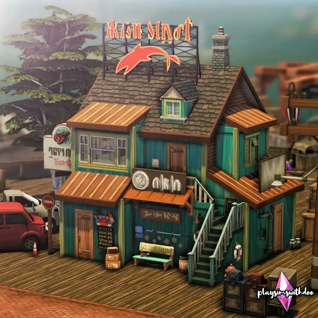 playsimswithdee's tweet photo. Harbor Restobar 🎣 — the ground floor is a restobar and the top floor is residential. If you have dine out, you can own this restaurant and live in it too (manage the resto better)!

Gallery ID: sharmzdc
https://t.co/6jgsdHSQ4N
#TheSims4 #TheSims #ShowUsYourBuilds https://t.co/TNMwp4zMQ4