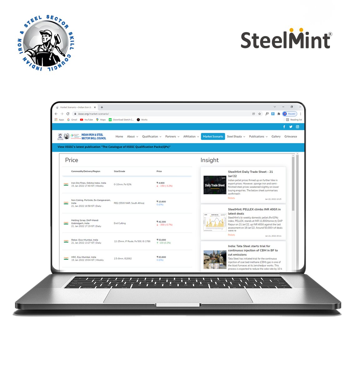 BigMint_Co's tweet photo. SteelMint is pleased to announce that the Indian Iron & Steel Sector Skill Council (IISSSC) has joined its content partnership program.
@IISSSC_ORG
#IISSC #SteelMint #ContentPartnership https://t.co/7b4IgnG9A5