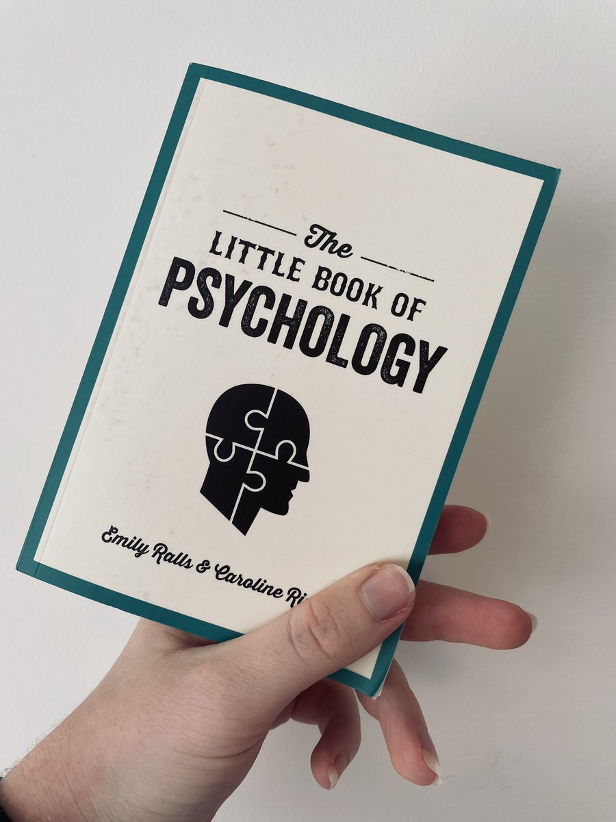 MissFairbrother's tweet photo. My bible for the basics of psychology 🧠
Such an easy read to reinforce key theorists and themes!
#psychology #education #tescher #edutwitter https://t.co/UC8xMobmMn