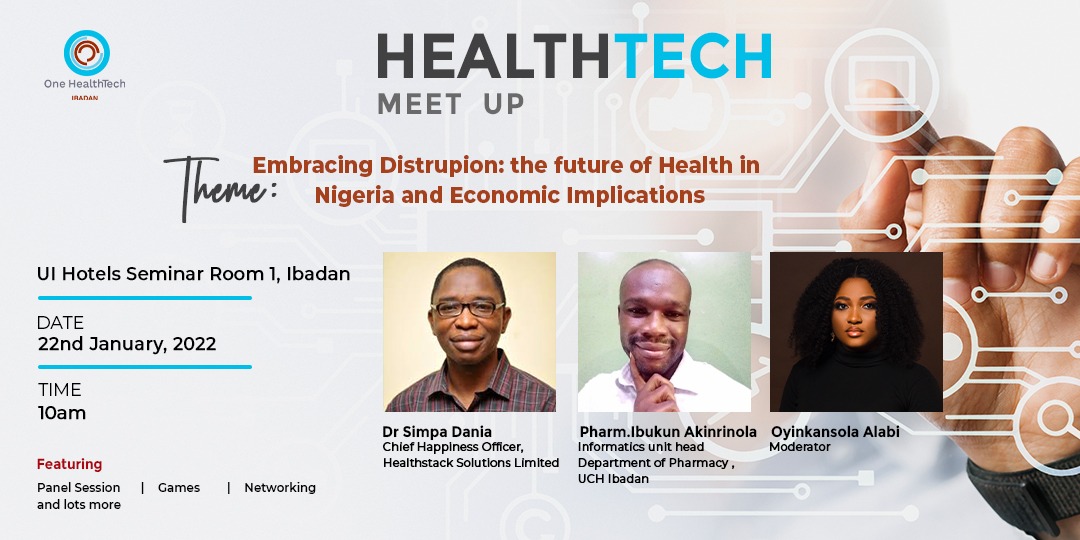 OHT_ibadan's tweet photo. Panel session on! Pharm. Ibukun Akinrinola and Dr. Simpa (joining virtually) here sharing rich insights on the theme.

#ohtibadan #ohtibadanmeetup  #onehealthtech #ibhealthtechmeetup #techinnovation #techdistruption #africantechinnovators #HealthTech https://t.co/CrZQn1lSle