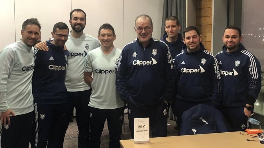 🏆 Marcelo and his #LUFC coaches have won the <a href="/LMA_Managers/">LMA</a>’ Performance of the Week, for their performance against West Ham